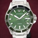 Emporio Armani Men's Green Dial Diver Stainless Steel Watch - AR11338